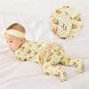 Bee Yourself Footie Ruffled Zippered One-Piece Onesie