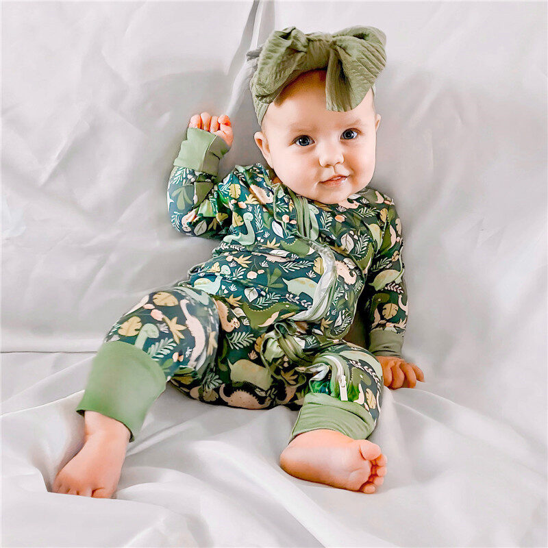 Herbivore Ruffled Zippered One-Piece Onesie