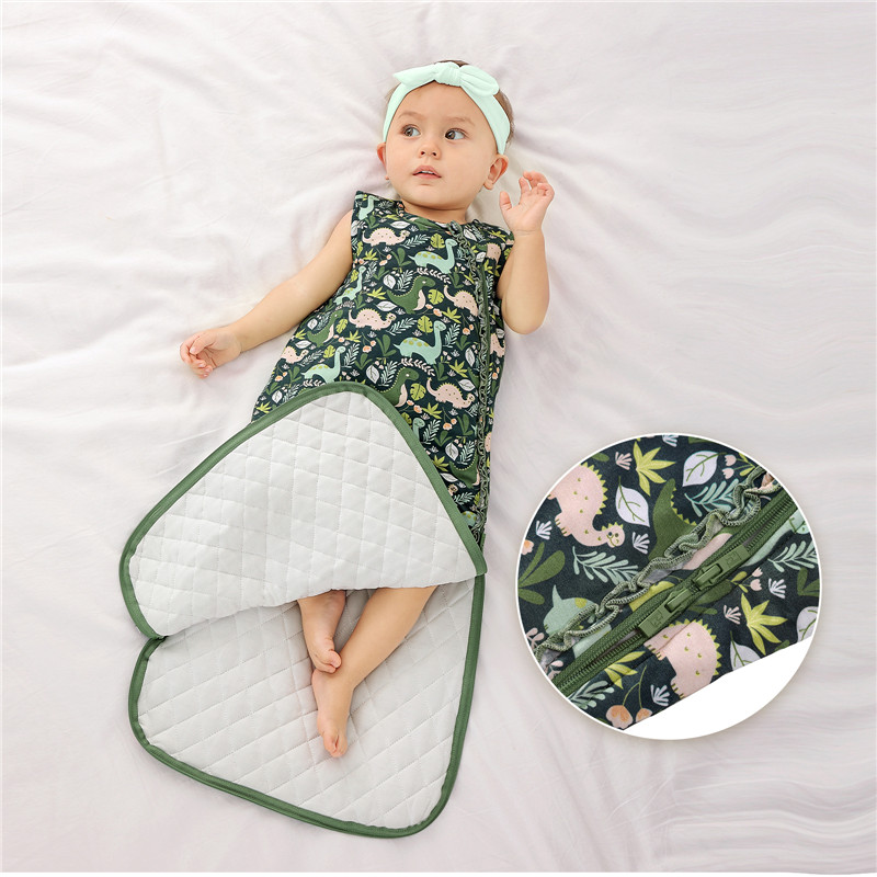 Herbivore Newborn Baby Sleeveless Ruffled Zippered Sleep Bag