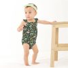 Herbivore Baby Ruffled Cap Sleeve Bubble Onesie