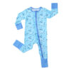 Space Dreamer Mittens Cuff Ruffled Zippered Baby Rompers Pajamas