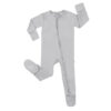 Footie Two-way Zip Mitten Cuffs Primary Comfort One-Piece Rompers Grey